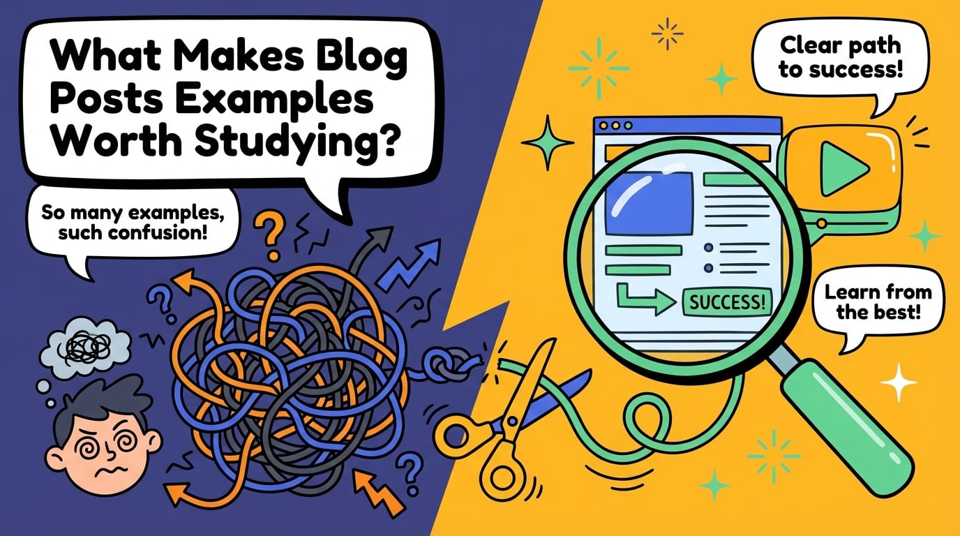 What Makes Blog Posts Examples Worth Studying?