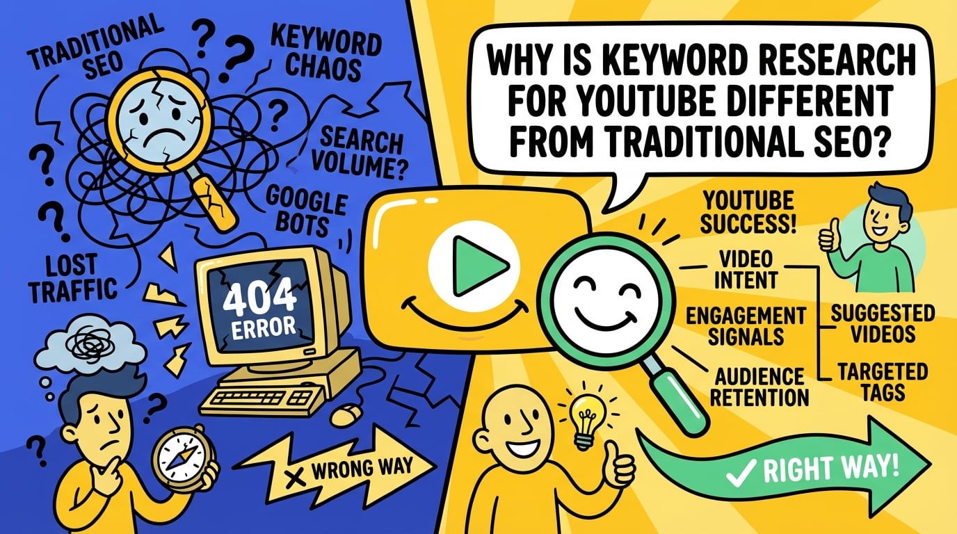Why Is Keyword Research for YouTube Different from Traditional SEO?